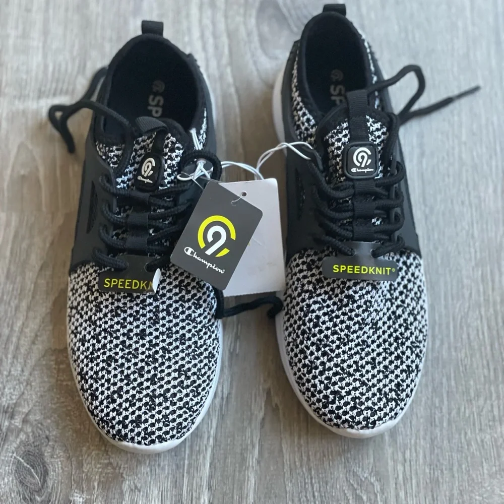 Champion Black and White Athletic Shoes - Picture 1 of 6